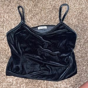 Velvet crop top
